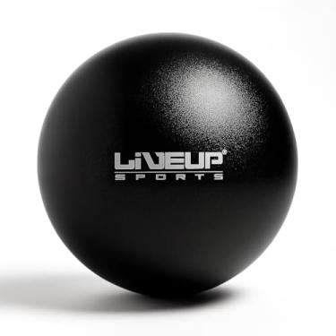 Imagem de Bola de Pilates Overball, 25cm, Preta, para Exercícios de Pilates, Yoga e Fisioterapia