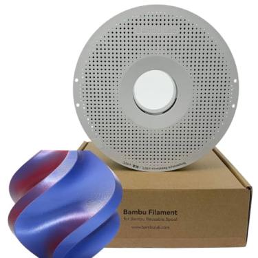 Imagem de Filamento Impressora 3d Bambu Lab Pla Silk Multi Color 1kg 1,75mm Carretel Reutilizável Cor Midnight Blaze 13902