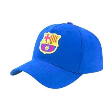 Imagem de Boné Supercap Barcelona Escudo Frontal Licenciado Azul Médio-Masculino