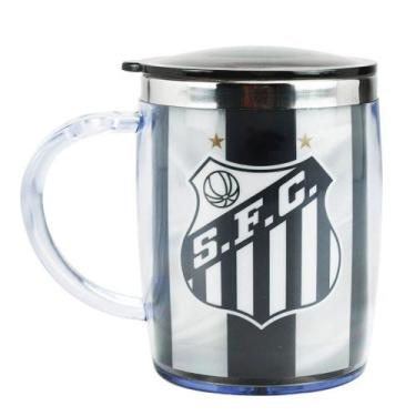 Imagem de Caneca Térmica Com Tampa 450ml - Santos - Mileno