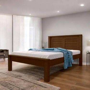 Imagem de Cama Casal Confortável e Moderna Luz Malbec - Mobiliar Home Shop