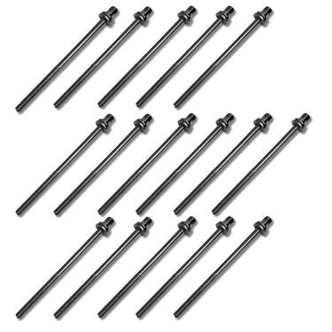 Imagem de Kit 16 Parafuso Afinação Bateria 90Mm X 5Mm Hbts90 Hard Beat