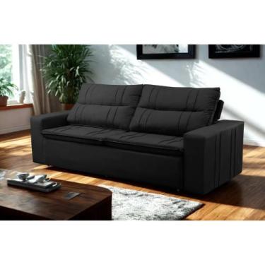 Imagem de Sofá Retrátil e Reclinável 2 lugares com Molas 1,50m Escócia Suede Mir