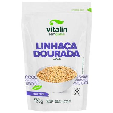 Imagem de Linhaça Dourada em Grãos 120g - Vitalin