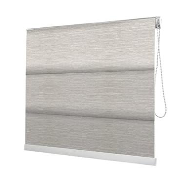 Imagem de Persiana Romana Cinza - 2,00m larg x 1,10m alt - Tecido Blackout - Persianet