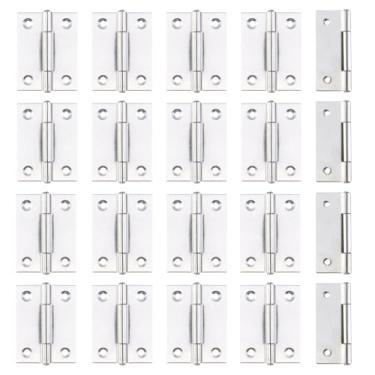 Imagem de Dobradiça dobrável de aço inoxidável MTMTOOL para móveis de casa, dobradiça para porta e janela, tom prata, 2“