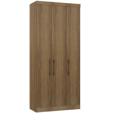 Imagem de Guarda Roupa Modulado 101,50cm 3 Portas Paris Luciane Móveis Avelã Pf Com Avelã Pf