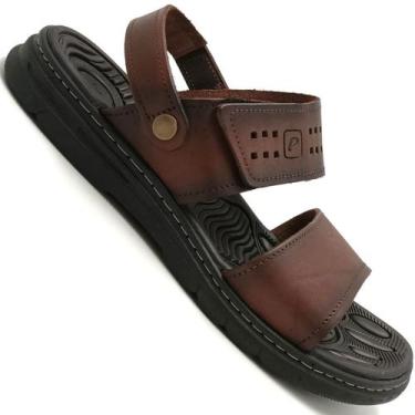 Imagem de Sandalia Pegada 134203 Masculina, Pinhão, 42