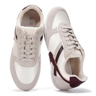Imagem de Project Cloud Tênis feminino – cadarço com palmilha de espuma viscoelástica – Tênis feminino leve e antiderrapante – Sapatos casuais femininos perfeitos (Sagrado), Combo branco, 36