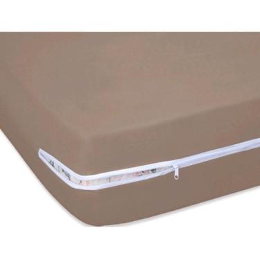 Imagem de Capa de Colchão Solteiro 20 cm com Zíper Malha Resistente Qualidade - 