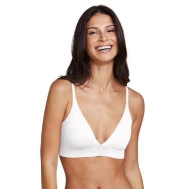 Imagem de Sutiã Triângulo Com Bojo Removível Confortável Sem Aro Hope, Branco, 4
