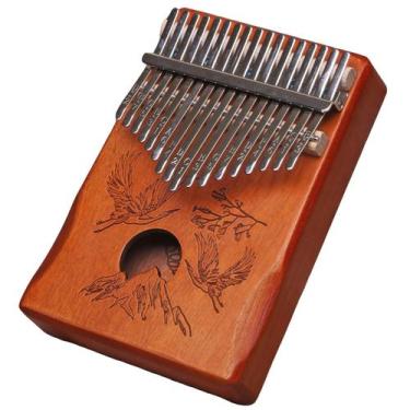Imagem de Piano Thumb Lydesy 17 teclas Kalimba Crane, cor retrô