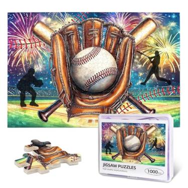 Imagem de 1000 Piece Baseball Wooden Jigsaw Puzzle for Adults - American Sports Theme Gift, Challenging Fun for Baseball Fans & Puzzle Enthusiasts