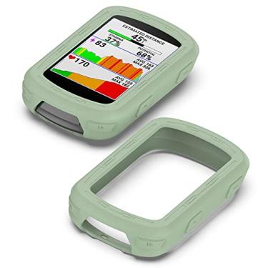 Imagem de Capa de silicone compatível com Garmin Edge 540/840, capa de computador para bicicleta solar, GPS, ciclismo, acessórios de computador, capas protetoras de silicone para para-choque (verde)