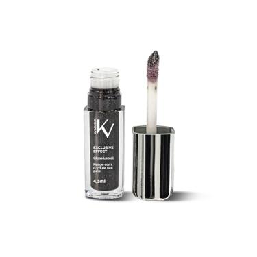 Imagem de KV Makeup Gloss Labial Exclusive Effect, Cor Mistério, Brilho Intenso, 4,5ml
