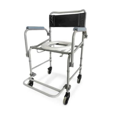 Imagem de Cadeira De Banho Higiênica Dellamed Dobrável E Desmontável Até 120 Kg 