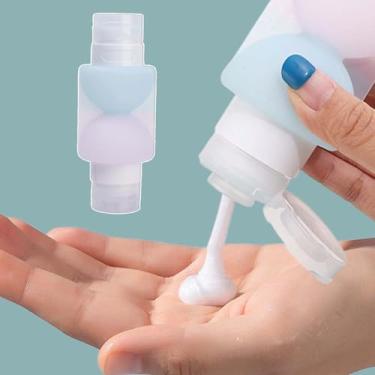 Imagem de Recipientes de viagem, tubos de silicone à prova de vazamento de extremidade dupla - Recipientes de higiene de viagem - para condicionador, xampu, enxaguante bucal, sabonete líquido e assim por diante
