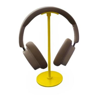 Imagem de Suporte Mesa Fone de Ouvido - MIXSHOP, Amarelo