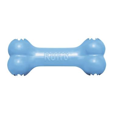Imagem de KONG - Osso de cachorrinho Goodie – Borracha para dentição, brinquedo para cães – para filhotes pequenos – Azul