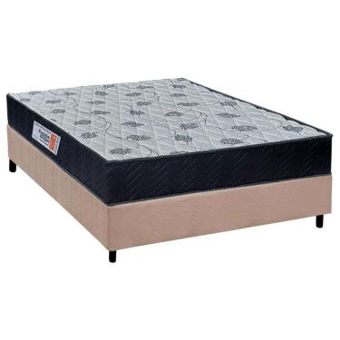 Imagem de Cama Box Casal: Colchão Ortopédico Orthoflex Foggia Sogni Unic Face + Base CRC Suede Clean(138x188)