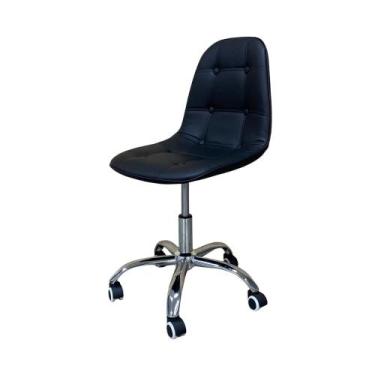 Imagem de Cadeira escritório Banqueta Giratória FT SLB120, Preto
