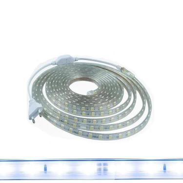 Imagem de Fita Led 5050 Branco Frio 10 Metros 14w/m Com Conector 127v - Bella Li