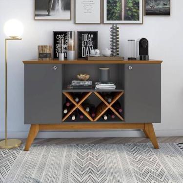 Imagem de Aparador Sala pés em Madeira Maciça Ellegance 2 Portas ENVIA SOMENTE 0