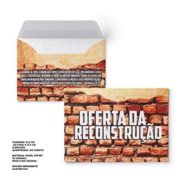 Imagem de Envelope Colado Oferta de Reconstrução  100 Unidades - no-brand