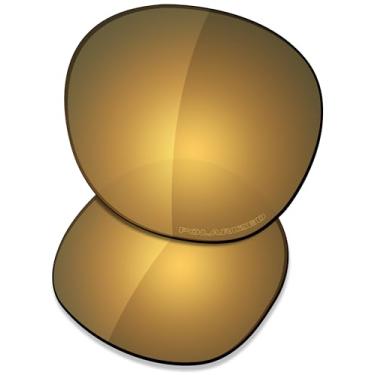 Imagem de SAUCER Lentes de reposição premium para óculos de sol Oakley Backhand OO9178 de alta definição - Bronze dourado polarizado