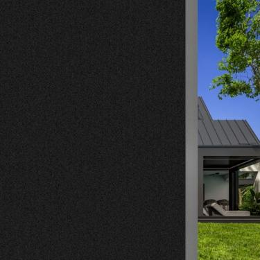 Imagem de FreeNook Película de privacidade blackout para janela, cobertura de privacidade total com bloqueio solar para vidro, escurecimento de ambiente removível, película de vidro fosco aderente estática