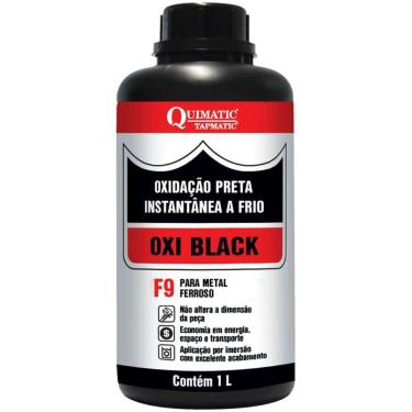 Imagem de Oxi Black F9 Oxidação Preta A Frio 1 Litro - Ca1 - Tapmatic Oxi-black F9 1lt Frasco Tapmatic Ca1