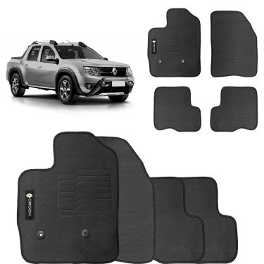 Imagem de Jogo de Tapete Borracha Oroch 2016 a 2019 PVC Preto 4 Peças