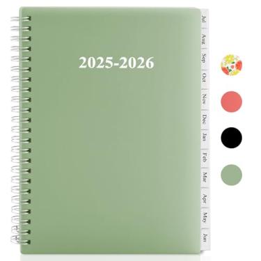 Imagem de Agenda 2025-2026, calendário semanal e mensal do ano acadêmico, julho de 2025 a junho de 2026, caderno espiral A5 (16 x 21,6 cm) perfeito para professores, estudantes, escritório, material escolar