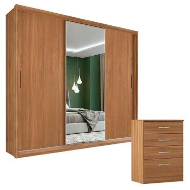 Imagem de Cômoda Astral E Guarda Roupa Casal Dalila 32211 Amendola Off White  - Demóbile