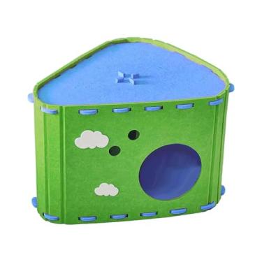 Imagem de Ｂｅｓｇａ Casinha de feltro para gatos, cama tipo caverna, e respirável, para arranhar ou danificar as garras do gatinho, protetor de móveis e, Verde