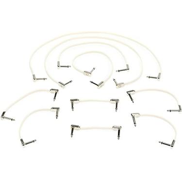 Imagem de Ernie Ball Flat Ribbon Patch Cable Pedalboard Multi-Pack, White (P06387)