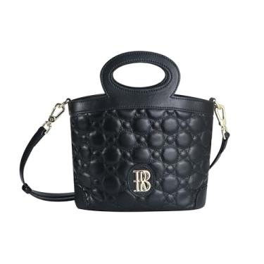 Imagem de Royal Bagger Bolsa Crossbody e Shoulder Bag Feminina, Bolsa Versátil em Couro Genuíno de Vaca com Cordão 3280 (Preto)