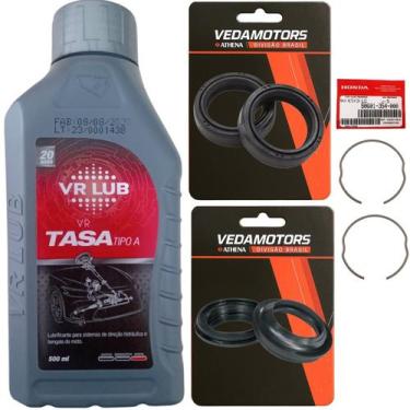 Imagem de Retentor Bengala, Guarda Pó, Trava, Oleo Bros 125, Bros 150, Bros 160 