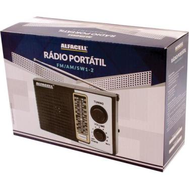 Imagem de Rádio Portátil AM FM SW Alfacell AL0010, Preta