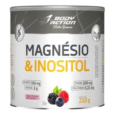 Imagem de Magnésio E Inositol Frutas Vermelhas 210g Bodyaction