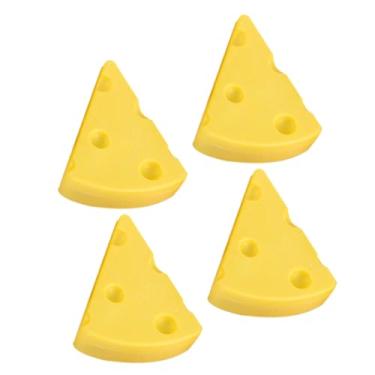 Imagem de MINAOLULUS 4 borrachas de queijo para meninos e meninas, borrachas apagáveis a seco, formato de queijo, novidade para sala de aula, lembrancinhas de festa
