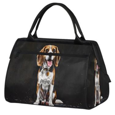 Imagem de Bolsa pequena para o fim de semana para mulheres, homens, com pintura de girassol, dobrável, bolsa esportiva leve para academia, Cor: 73 cm, 15.2*8.3*11.6 inch, Moderno