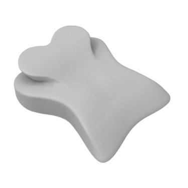 Imagem de Fenteer Almofada para Cama com Encosto Ajustável, Capa Lavável, Espuma Viscoelástica, Suporte para As Costas, Cinza claro