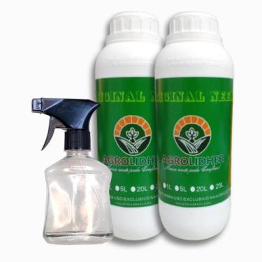 Imagem de Óleo De Neem Concentrado 1LITRO / 2UNI + Borrifador (Rende 600 Litros)