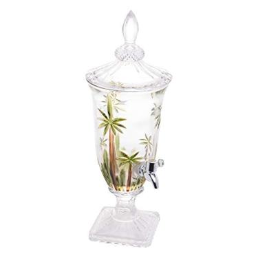 Imagem de WOLFF - Suqueira com Pé e Tampa Palm Tree Handpaint 2L Cristal