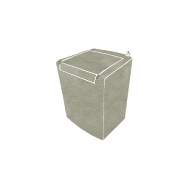 Imagem de Capa para Máquina de Lavar, PVC com Forro de Poliéster, 62x80x62cm, Proteção contra Poeira e Arranhões, compatível com Consul Facilite 10-11kg, Brastemp 10-11kg