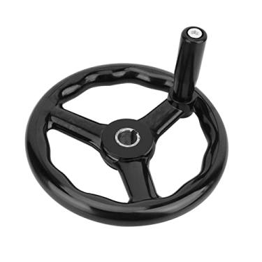 Imagem de FTVOGUE Roda Manual de Baquelite Preta 200mm, Design de 3 Raios, Antiderrapante, Conveniente para Usar Com Alça de Roda Manual de Baquelite para Fresadora