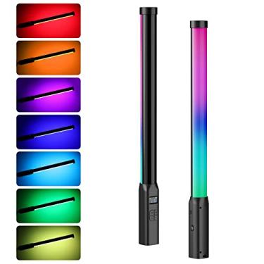 Imagem de ULANZI VL119 BASTÃO DE LUZ PORTÁTIL, Luz LED RGB 360° para Fotografia e Gravação de Vídeo, Tubo de Luz 2500-9000K Ajustável com LCD, Bateria 2600mAh Recarregável, Preto