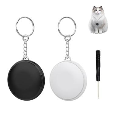 Imagem de Rastreador Bluetooth compatível apenas com Apple iOS MFi Certified Key Tracker para chaves de carro, carteira, localizador de chaves de dispositivo com rastreador GPS de som para gatos, pacote com 2