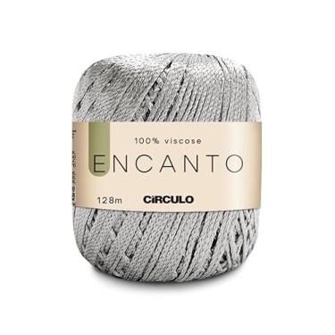 Imagem de Fio Encanto Linha Novelo Circulo 100% Viscose - 128m - 100g (Alumínio)